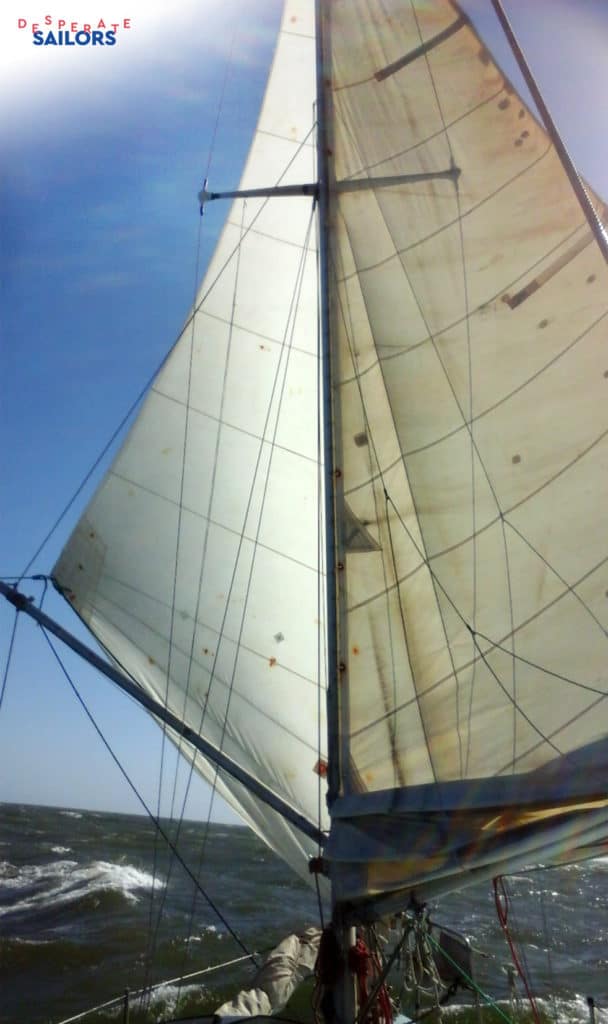 butterfly sail position