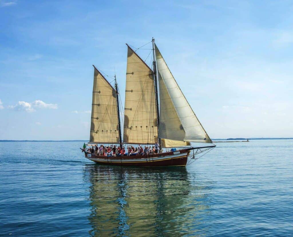 Gaff Ketch Sailboat