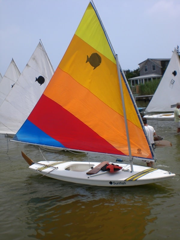 Sunfish Rigged For Sailing